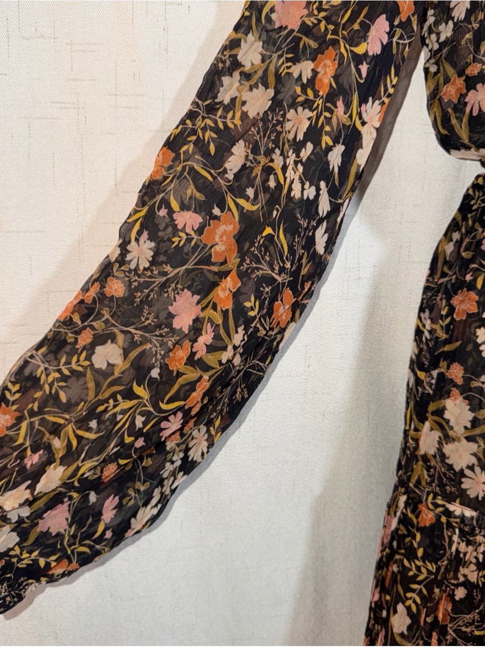 Bec and Bridge Nightshade Silk Floral Long Sleeve Tiered Maxi Dress Sz 4 Boho - Picture 11 of 16